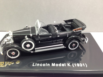 HO 1:87 Ricko 38863 - 1931 Lincoln Model K (top down) BLACK
