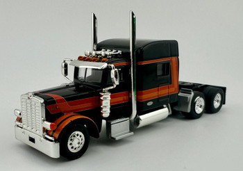 HO 1:87 HL-38918 Peterbilt 389 Tandem Axle Tractor -BLACK/ORANGE