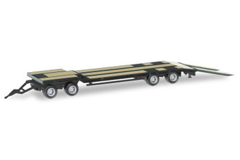 HO 1:87 Herpa 76142-009 Goldhofer Tu-4 Trailer w/Ramps - BLACK