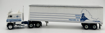 HO 1:87 Promotex Freighliner COE w/ 45' Reefer Spread Axle Van Trailer - FREIGHT TRAIN