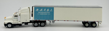 HO 1:87 Promotex KW T600 Sleeper Cab w/ 45' Reefer Van Trailer - R.E.S.T.I.