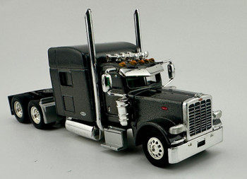 HO 1:87 HL-38931 Peterbilt 389 Tandem Axle Tractor - DARK GREY KNIGHT TRANSPORT