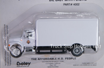 HO 1:87 Boley 4002 International Box Van Truck  - WHITE