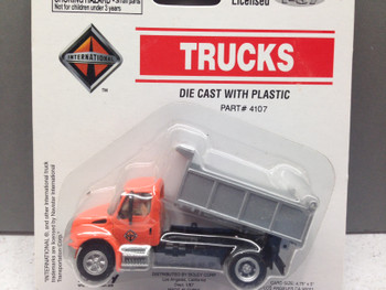 HO 1:87 Boley 4107 International Single Axle Dump Truck  - ORANGE
