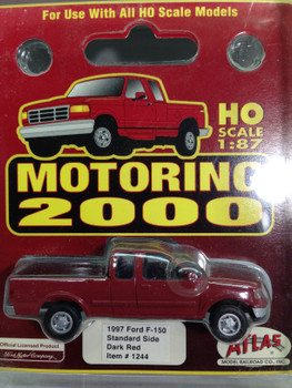 HO 1:87 Atlas 1244 - 1997 Ford F-150 Standard Side Pickup - DARK RED