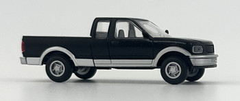 HO 1:87 Atlas 1250 - 1997 Ford F-150 Standard Side Pickup - BLACK/SILVER