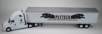 HO 1:87 TNS 026 - FL Cascadia SC w/53' Dry Van Trailer  - PANTHER (FADED)