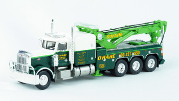 HO 1:87  Brekina 86279 - 1973 Peterbilt 359 Tow Truck - GREEN/WHITE O'HARE TOWING