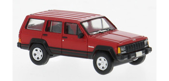 HO 1:87 PCX 870729- 1984 Jeep Cherokee - RED/BLACK