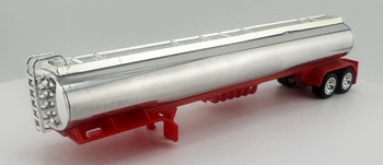 HO 1:87  HL-318 -  Heil Gasoline Tanker - CHROME TANK W/RED FRAME