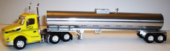 HO 1:87 TNS # 052 Peterbilt 579 Day Cab  w/Food Tanker - Cherokee Freight YELLOW/CHROME