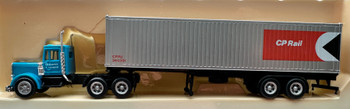 HO 1:87 Promotex 6094 Peterbilt DC Tractor w/40 Reefer Container & Chassis - CP RAIL