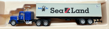 HO 1:87 Promotex Kenworth SC Tractor w/40 Reefer Container & Chassis - SEALAND