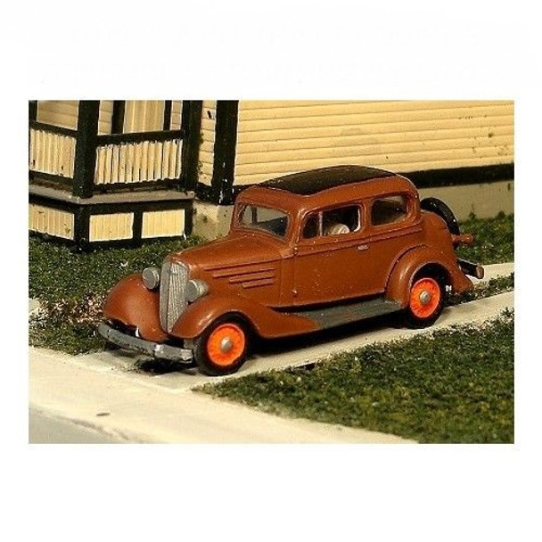 HO 1:87 Sylvan Scale Models # V-233 1934 Chevy Town Sedan 2 Door Kit