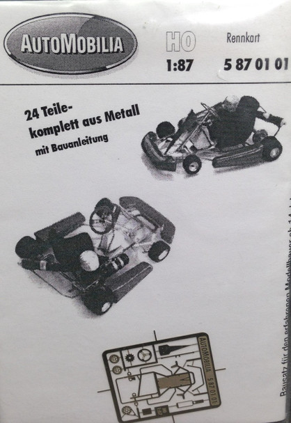HO 1:87 AutoMobilia DE # 5870101 Kart Racing KIT
