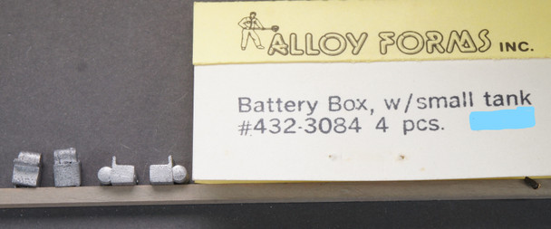 HO 1:87 Alloy Forms # 3084 Battery Box w/Small Tank (4 pieces)