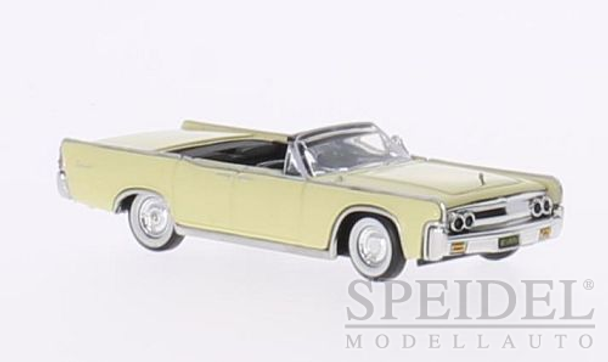 HO 1:87 Ricko 38322 Lincoln Continental Convertible Top Down- Yellow  