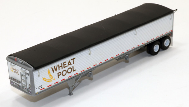 HO 1:87 LSM-6037 LoneStar Models Ontario Wheat Pool Covered Grain Trailer- KIT