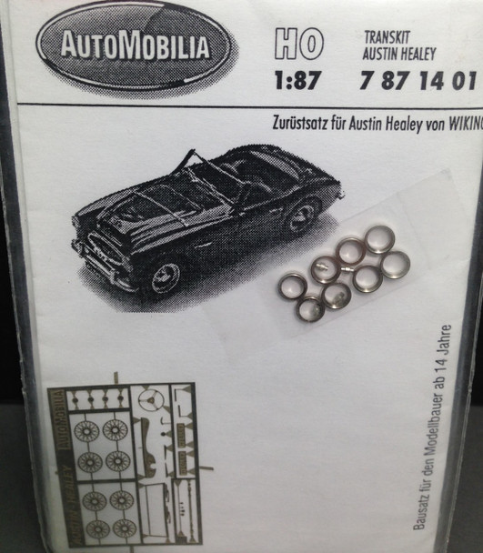 HO 1:87 AutoMobilia DE # 7871401 Transkit - Austin Healey (Wiking) Detail Parts