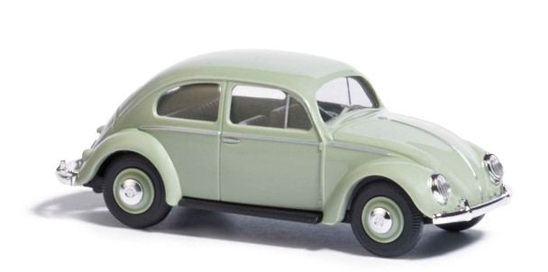 HO 1:87 Busch # 52952 - 1955 Volkswagen Beetle w/Oval Rear Window - Green