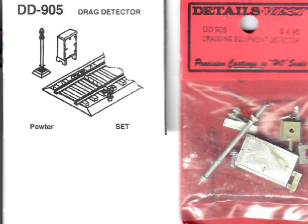 HO 1:87 Details West DD905 Dragging Equipment Detector Detail Parts