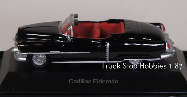 HO 1:87 Schuco # 7603 - 1953 Cadillac Eldorado Convertible Top Down - Black
