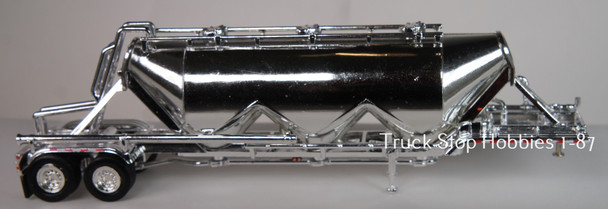 HO 1:87  TNS # 001-  Chrome Pneumatic Trailer Only