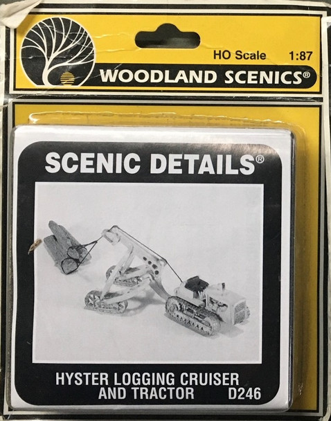 HO 1:87 Woodland Scenics D246 Hyster Logging Cruiser and Cat Tractor KIT