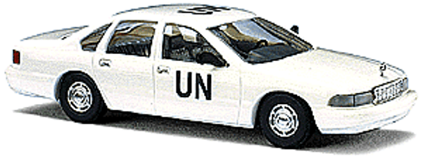 HO 1:87 Busch 47619 Chevrolet Caprice United Nations - White