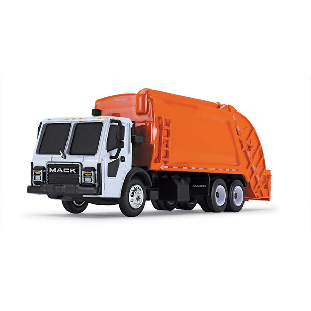 HO 1:87 First Gear # 80-0353 Mack LR w/McNeilus Trash Truck Body - White/Orange