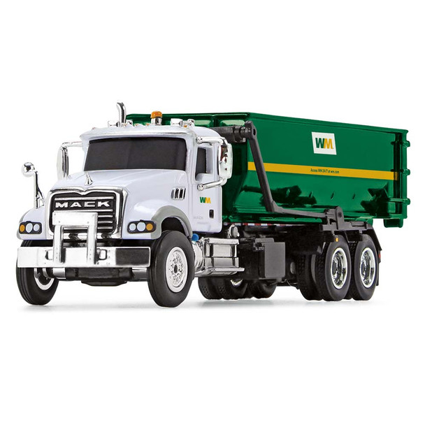 HO 1:87 First Gear # 80-0356D Mack Granite w/Tub Style Roll-off Container - Waste Management