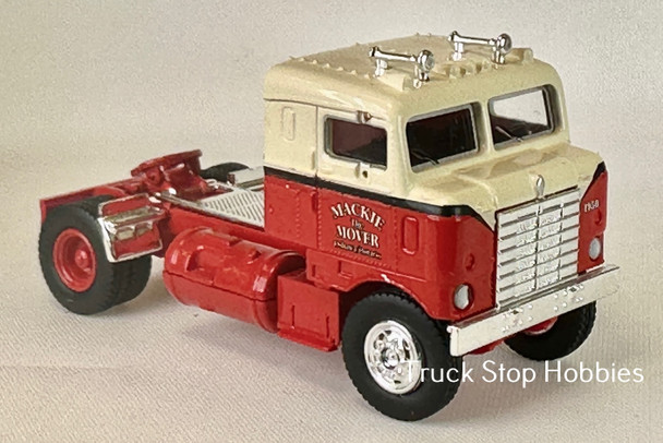 HO 1:87  Brekina 85952 - 1950 Kenworth Bullnose -Red & Cream - Mackie the Mover