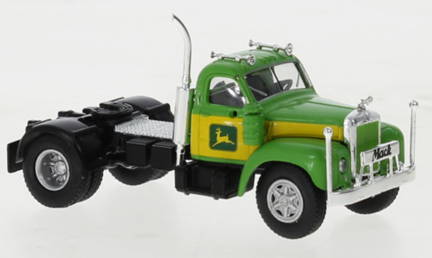 HO 1:87  Brekina 85979 - 1953-1966 Mack B61 Tractor - John Deere Logo - Green