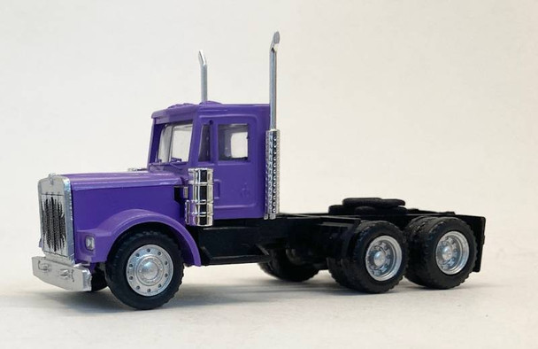 HO 1:87 Promotex # 15231P Kenworth W-900 Short Chassis Day Cab Tractor - PURPLE