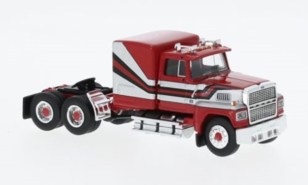 HO 1:87  Brekina 85875 - 1978 Ford LTL-9000  Tractor - Red/Silver