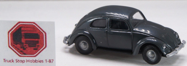 HO 1:87 Busch # 89131 - 1951 Volkswagen Beetle - Dark Grey
