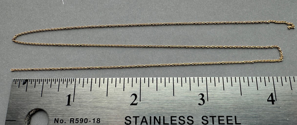 HO 1:87 TSH-90440 - Miniature Brass Plated Chain 12'' - 40 Links per inch