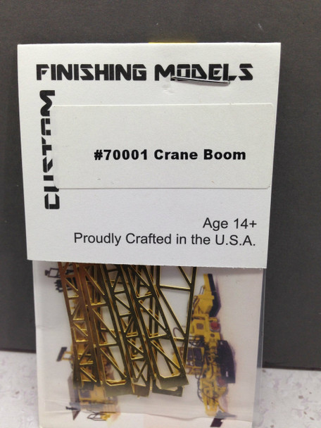 HO 1:87 Custom Finishing # 70001 Crane Boom 35 Foot KIT - Etched Brass