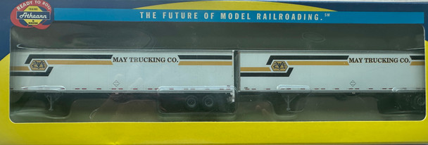 HO 1:87 Athearn 28420 - 53' Wabash Duraplate Dry Van Trailer (2) - MAY TRUCKING