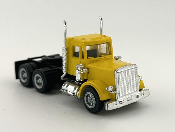 HO 1:87 Promotex # 15233 Peterbilt Short Tandem Axle Day Cab Tractor YELLOW HO 1:87 Promotex # 15233 Peterbilt Short Tandem Axle Day Cab Tractor YELLOW