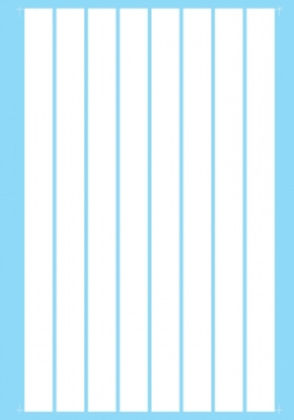 HO 1:87 Microscale PS-1-1-2 Parallel Stripes 1/2" Wide WHITE DECALS HO 1:87 Microscale PS-1-1-2 Parallel Stripes 1/2" Wide WHITE DECALS