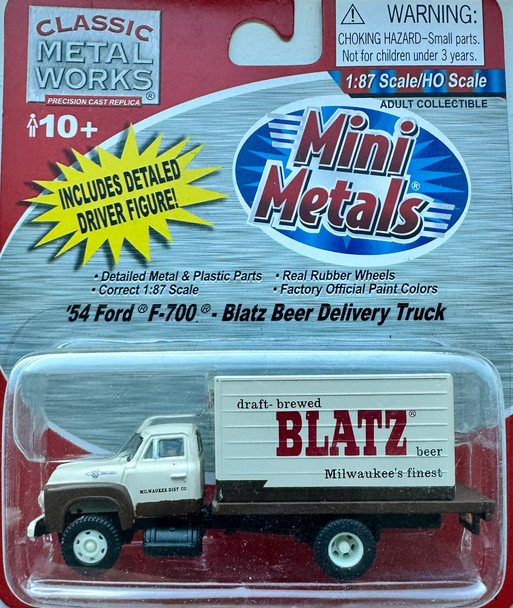 HO 1:87 CMW 30241 - 1954 Ford F-700 Delivery Truck BLATZ BEER
