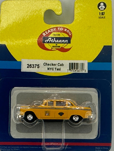 HO 1:87 Athearn 26375 Checker Cab - NYC TAXI - YELLOW