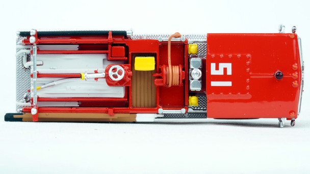 HO 1:87 Iconic Replicas 87-0536 - Iconic Replicas 1973 Ward LaFrance Fire Truck L.A. FD Engine 51