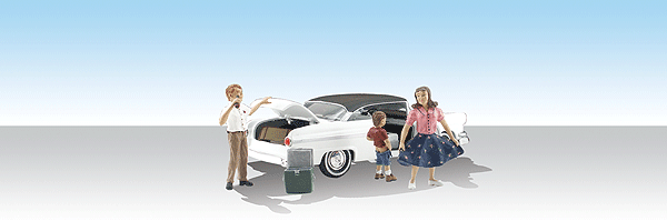 HO 1:87 Woodland Scenics AS5546 Pit Stop - Top Down Automobile