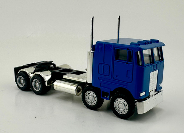 HO 1:87 Promotex 6416 Peterbilt COE Twin Steer Tractor - BLUE