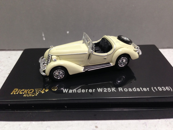 HO 1:87 Ricko 38849 - 1936 Wanderer W25K Roadster (top down) CREAM