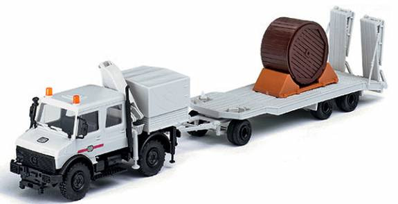 HO 1:87  MT 4115 Unimog 1700 W/Equipment Trailer - GERMAN RAIL