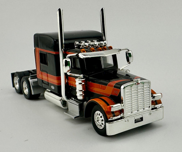 HO 1:87 HL-38918 Peterbilt 389 Tandem Axle Tractor -BLACK/ORANGE