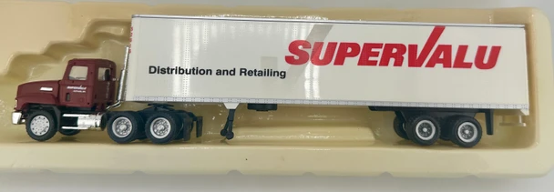 HO 1:87 Promotex Mack CH-613 DC  w/45' Day Van Trailer - SUPERVALU